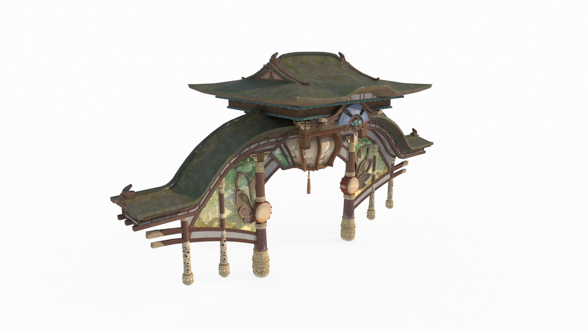 3D Model The Gate Of Ancient Asian Mythology Architecture - TurboSquid ...