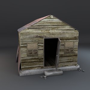old abandoned shack 3d model