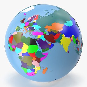 Earth Globe Geopolitical