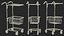 Shopping Baskets and Trolley Collection 6 3D model