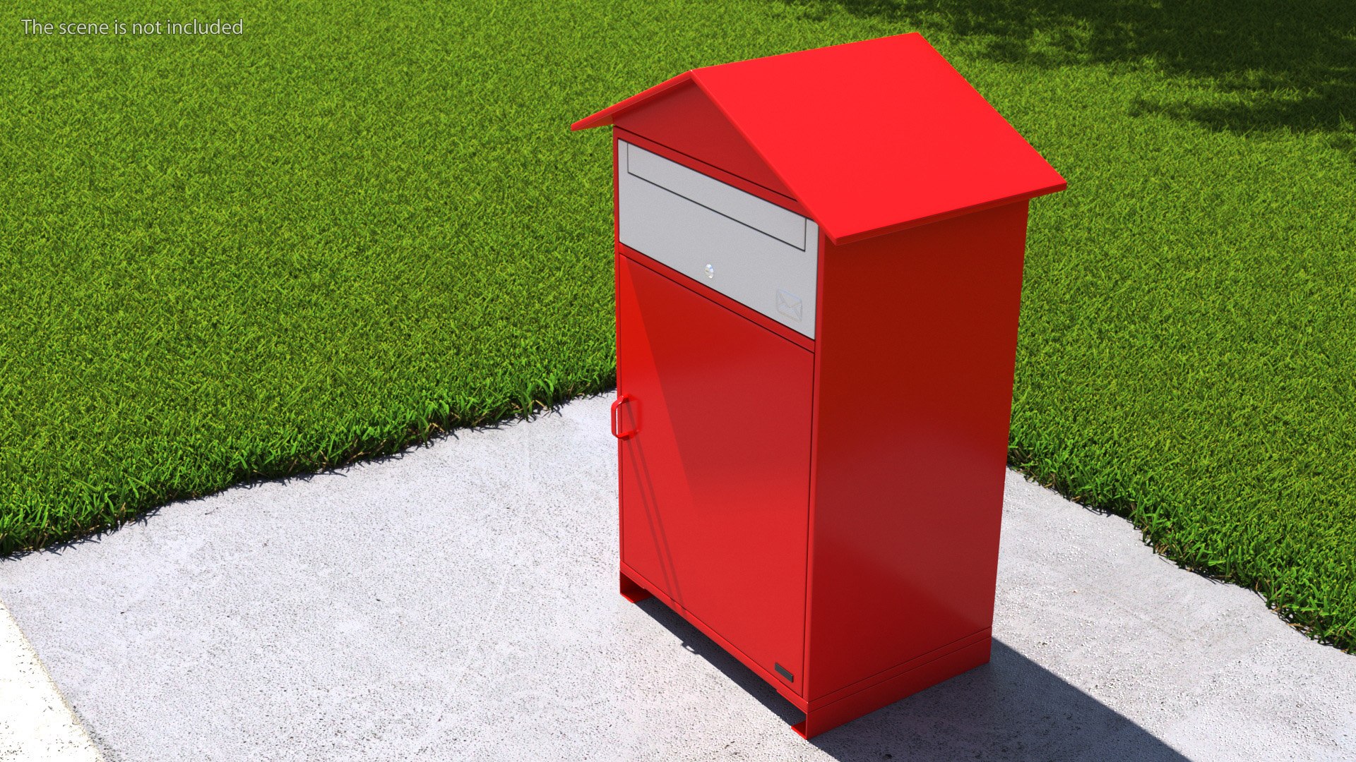 Drop Box For Parcels Red 3D - TurboSquid 2029478