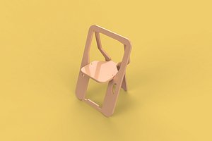 3D FOLDABLE FLAT CHAIR SECRET FOLDING SEAT FOLD STOOL FLIP TABLE