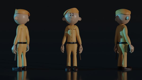 3D Indian Police model - TurboSquid 1734286