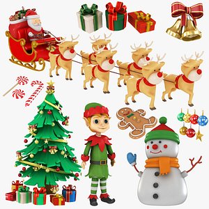 Christmas 9 in 1 Collection 3D model
