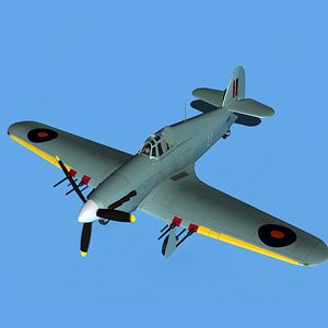 3D Hawker Hurricane MKII V08