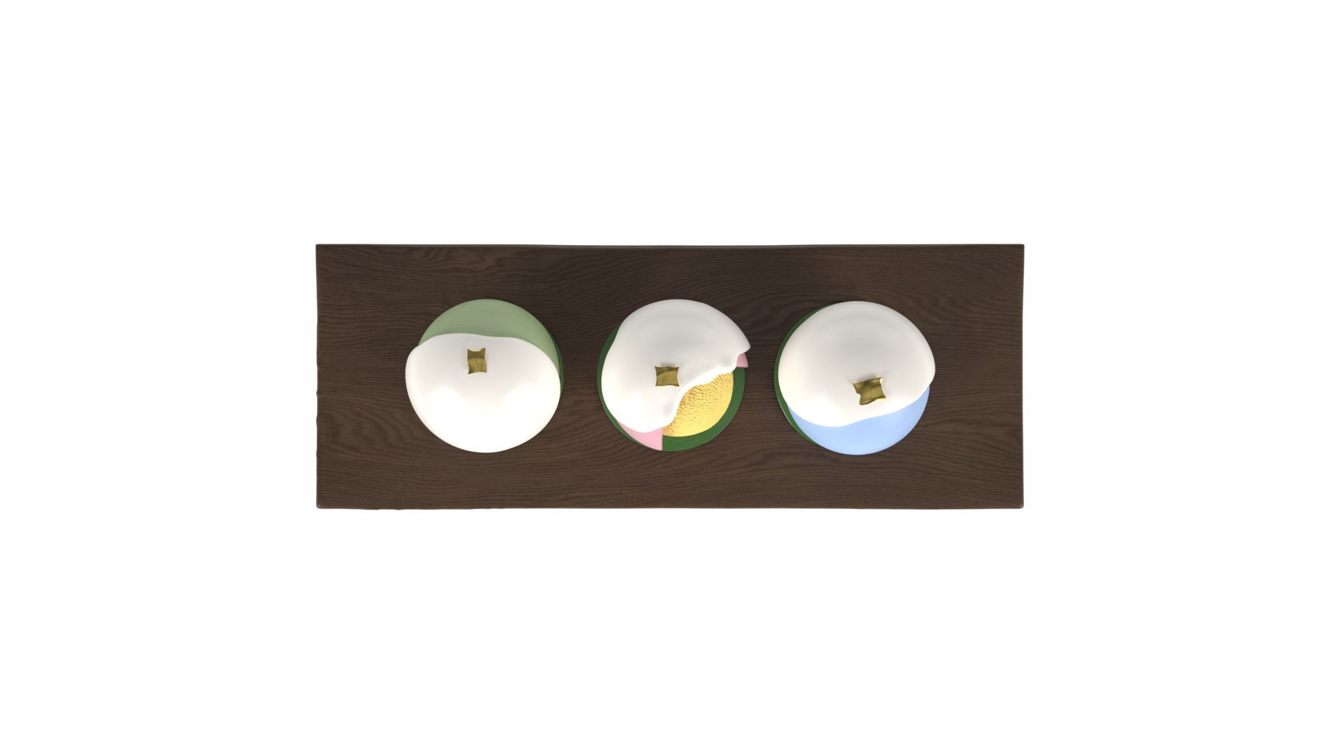 Thai traditional sweets Khanom Phra Pai  Coconut Dumpling on a dark wooden tray model https://p.turbosquid.com/ts-thumb/ZI/oOJihN/Xi/prapaicamera3/png/1750994696/1920x1080/fit_q87/c3d09f8299a15b65929011094efe5918bdb3ec08/prapaicamera3.jpg