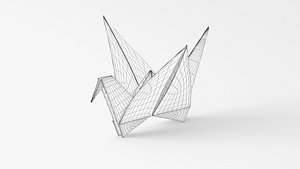origami bird 3D