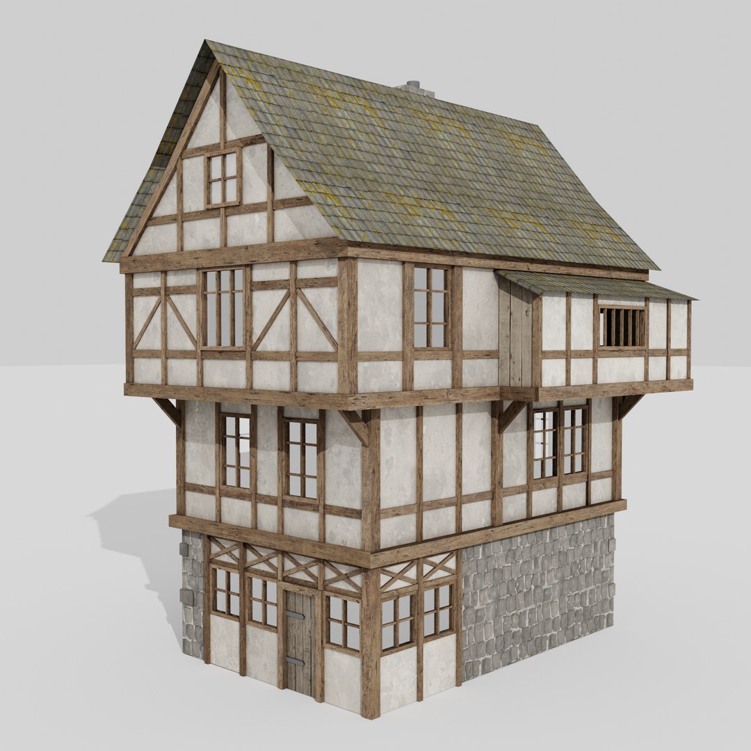 3D model medieval building house - TurboSquid 1435069