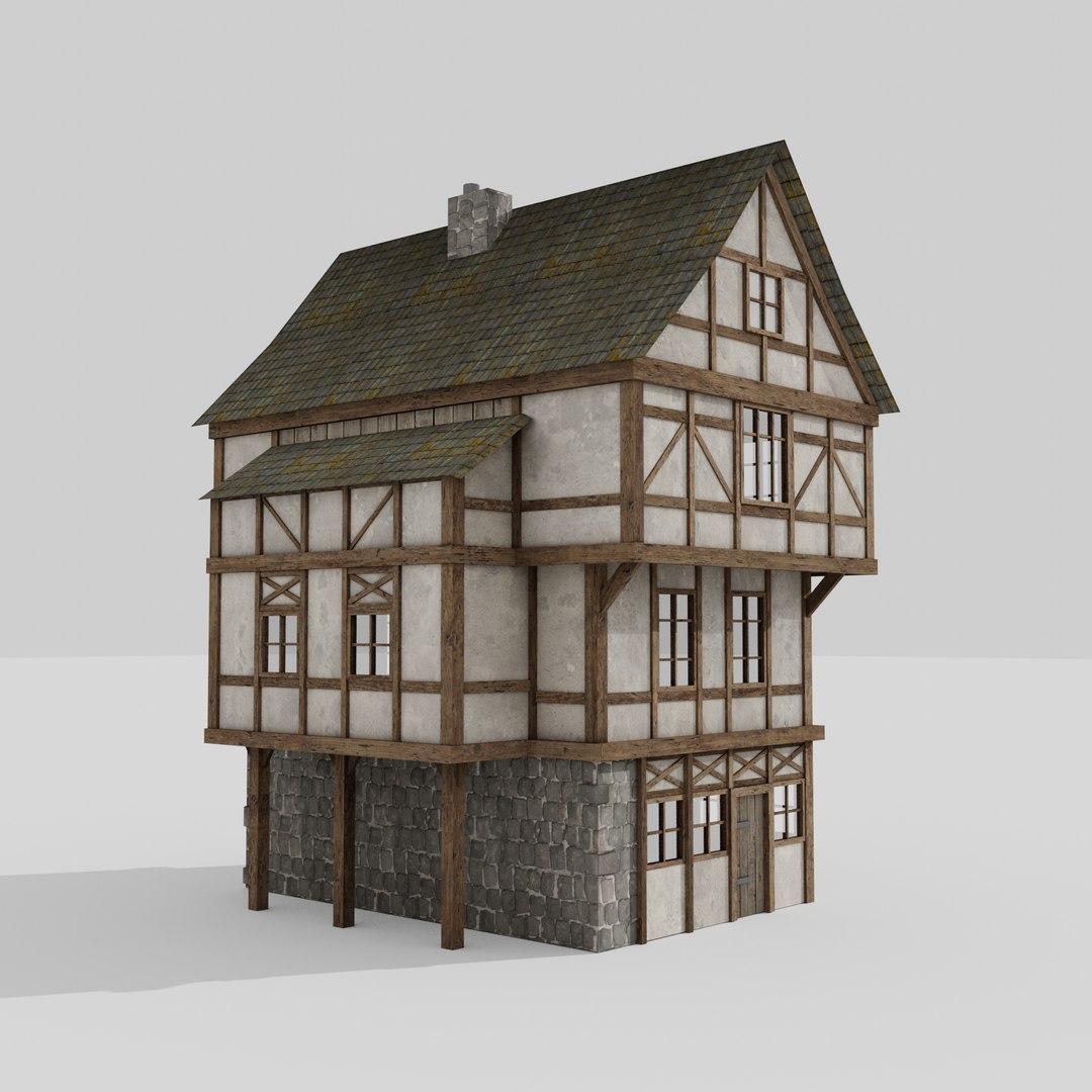 3D model medieval building house - TurboSquid 1435069