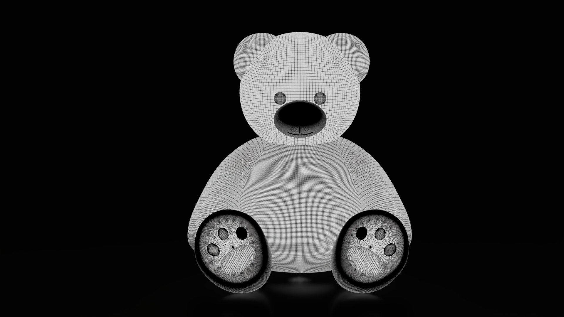 Teddy Bear  and Panda Bear 3D model https://p.turbosquid.com/ts-thumb/ZI/tTuAUr/gK/wire1/jpg/1756452061/1920x1080/fit_q87/6d3fc091a38e1fdef844206d9ab478bfeb2a41e8/wire1.jpg