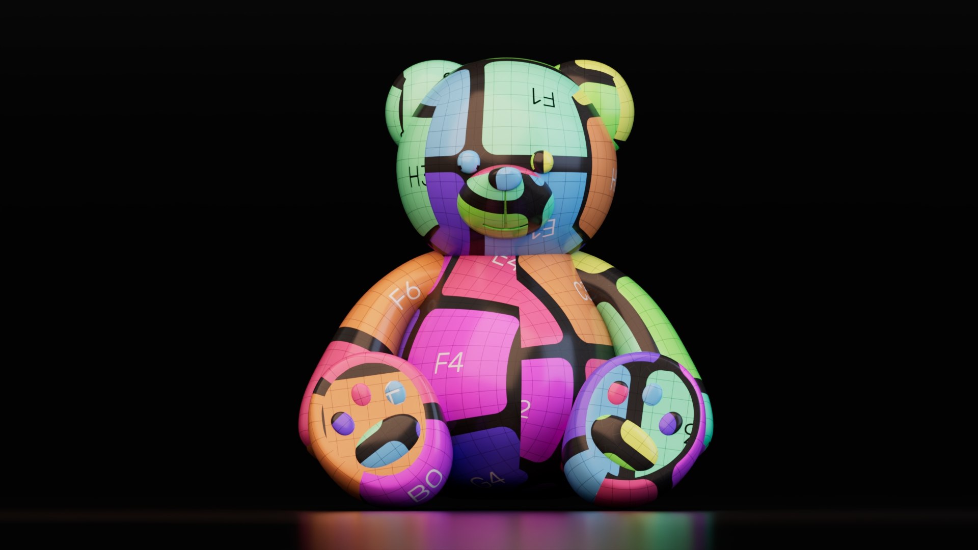 Teddy Bear  and Panda Bear 3D model https://p.turbosquid.com/ts-thumb/ZI/tTuAUr/ri/uv1/jpg/1756452060/1920x1080/fit_q87/f35f4241fc988f0cbd74175d8abba09c306ac577/uv1.jpg