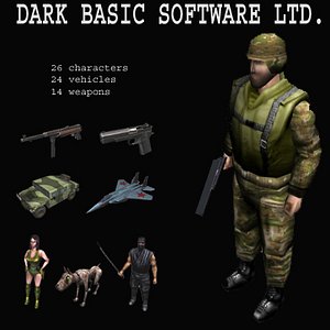 3dsmax dark basic pak vehicles