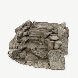 3D old temple