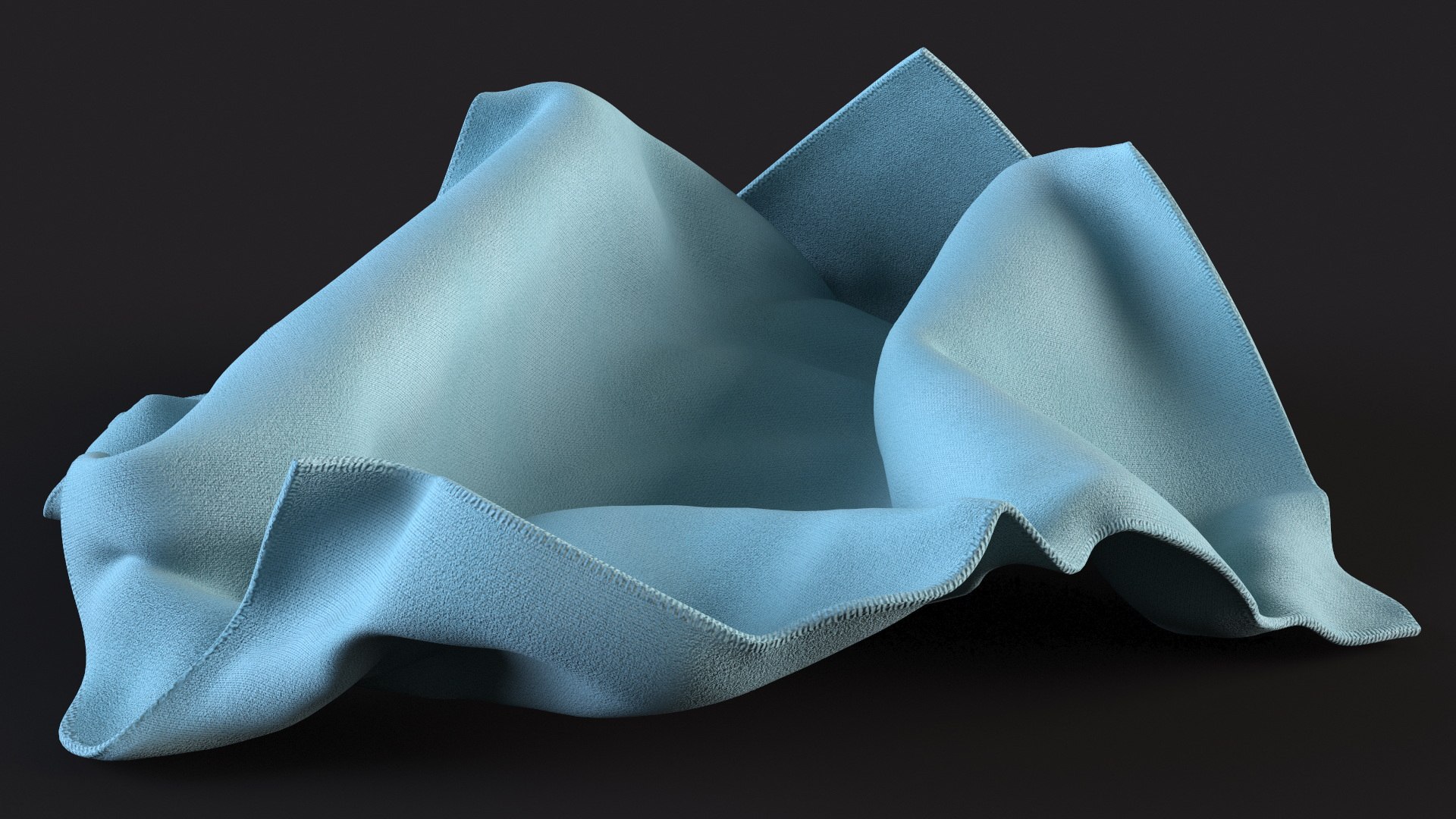 Kitchen Microfiber Blue Model - TurboSquid 2133702