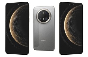3D Huawei Mate 70 Pro Plus Gold and Silver Brocade Low Poly