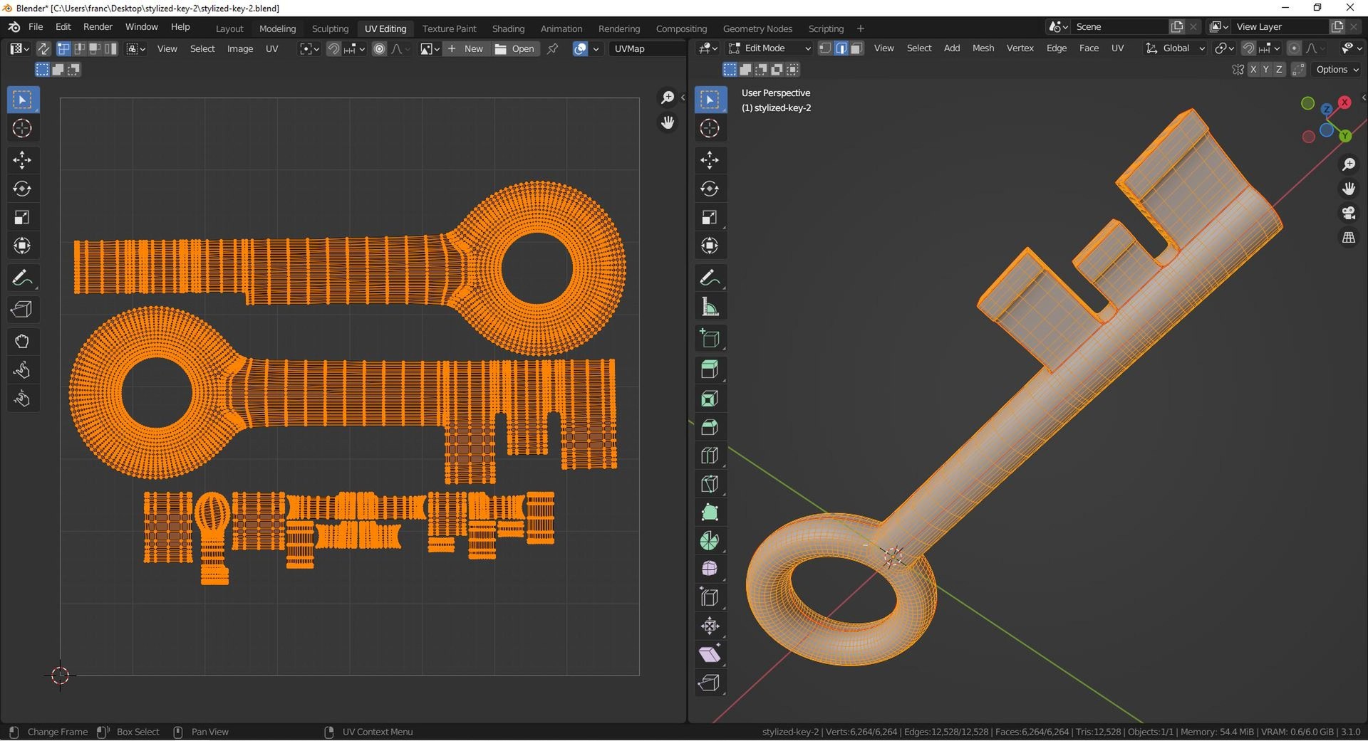 3D Stylized Key 2 Model - TurboSquid 1917972