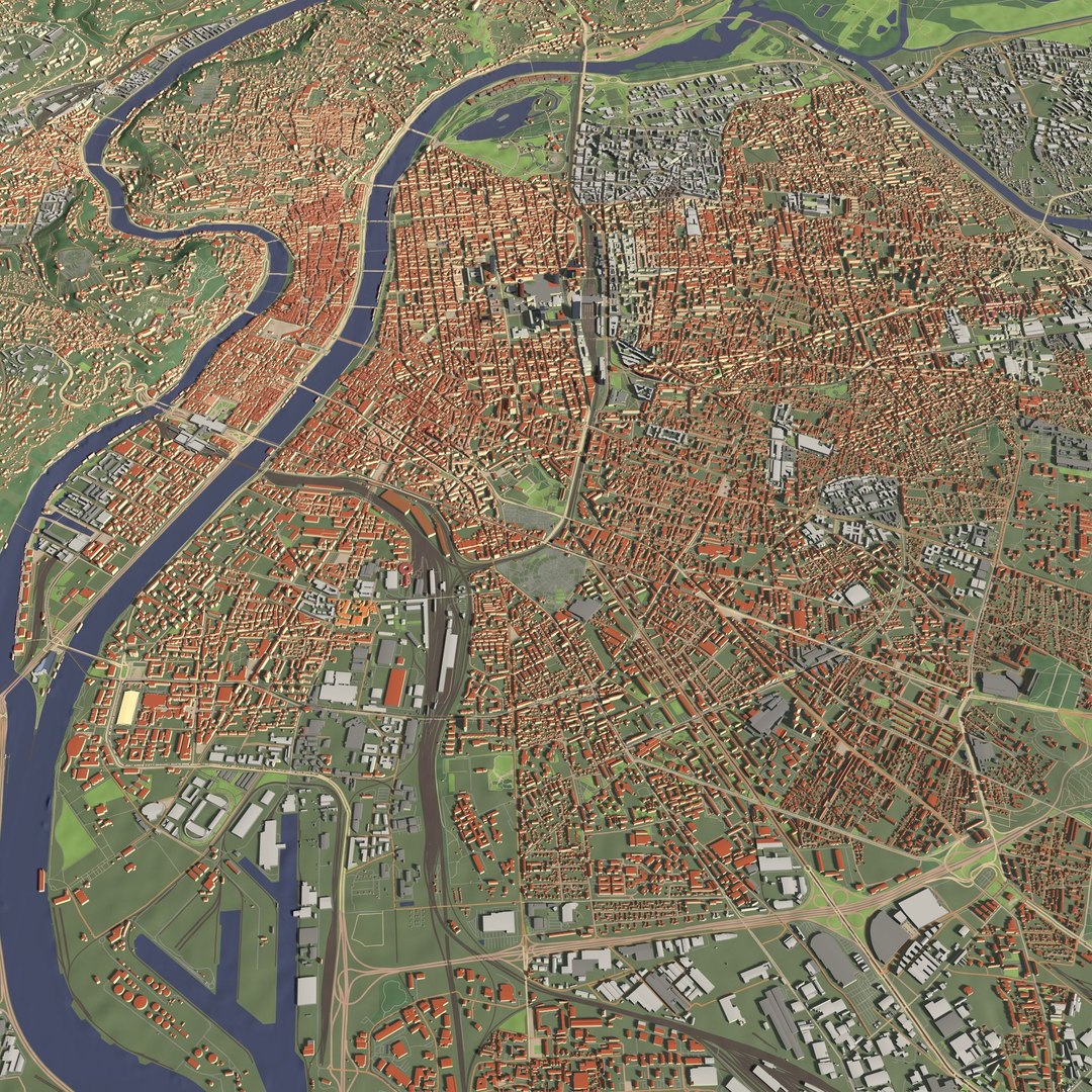 Lyon France - City And Urban 3D Model - TurboSquid 2236880