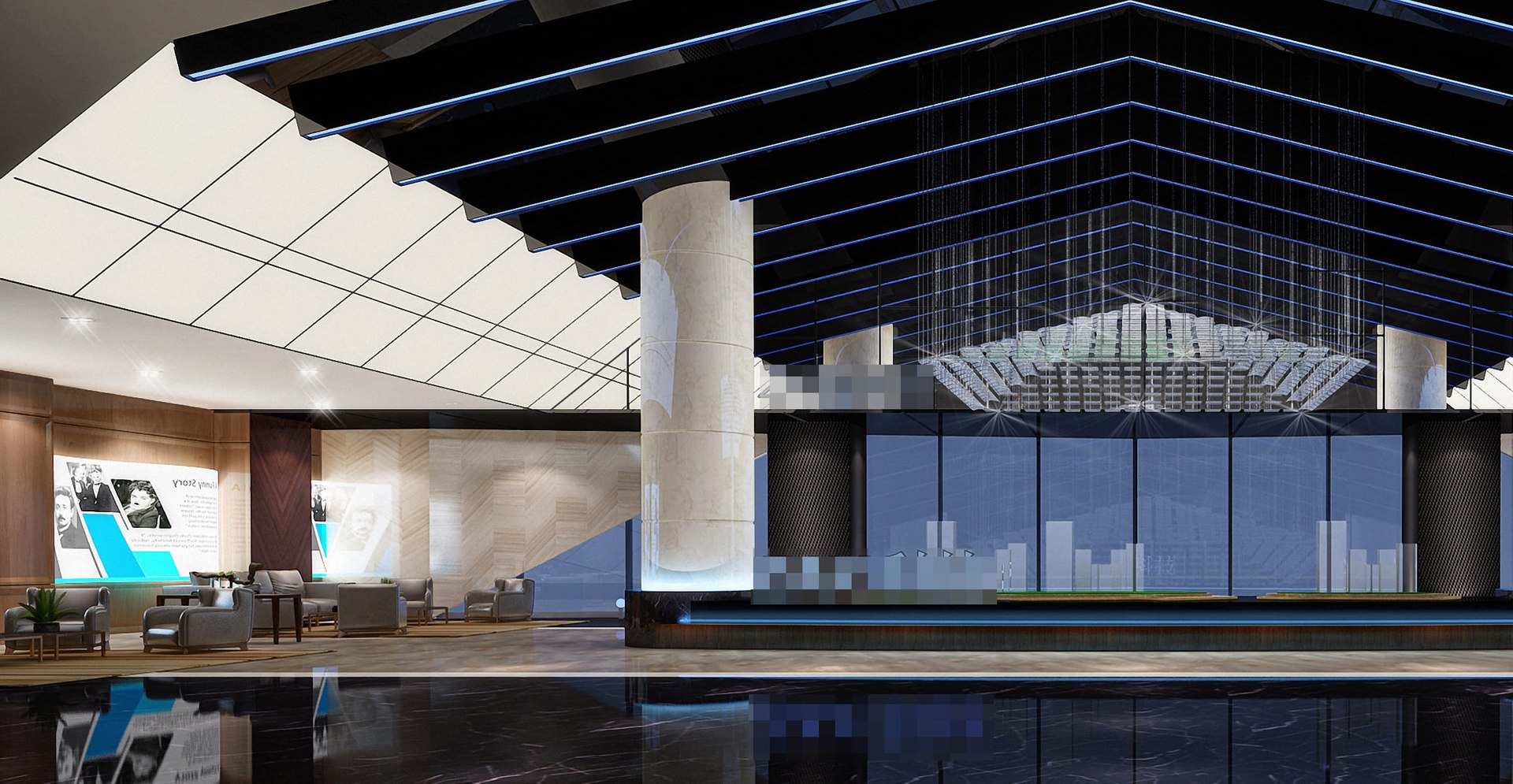 Hotel Lobby 6 Model - TurboSquid 2360120