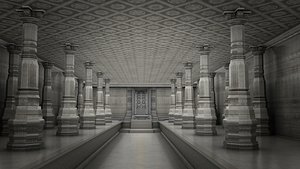 temple intrrior 3D model