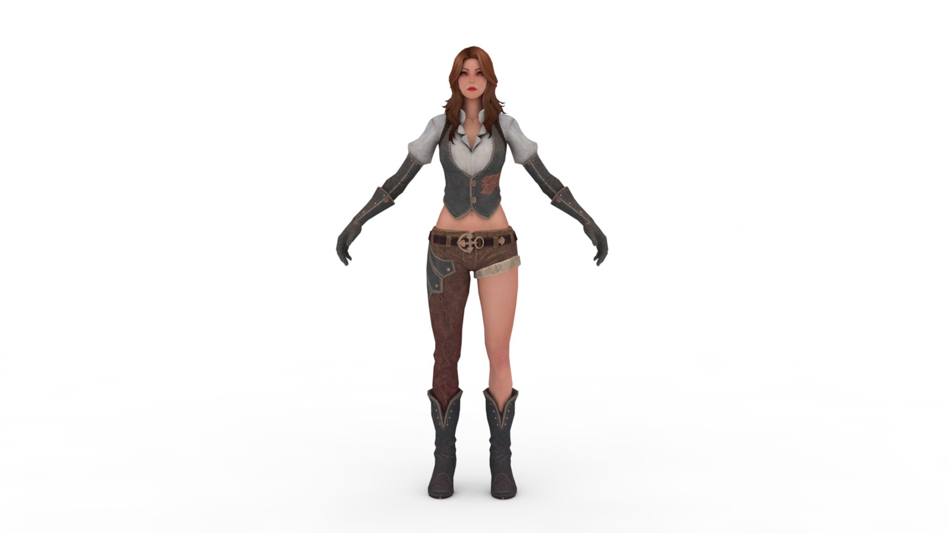 3d Female Character Model Turbosquid 2072311 9613