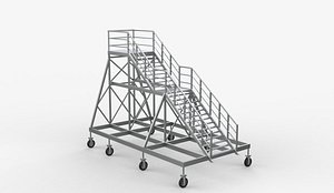Metal Staircases 3D model 3D