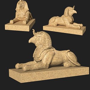 3D Horus Sphinx