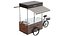 Detaillierter leerer Kaffeewagen