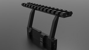 AK47 Scope Mount 3D 3D model