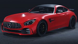 2017 Mercedes-Benz AMG GT R 3D Model Red Hell Beast