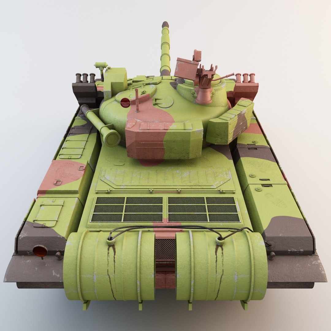 Polish Pt-91 Twardy Main 3d Model