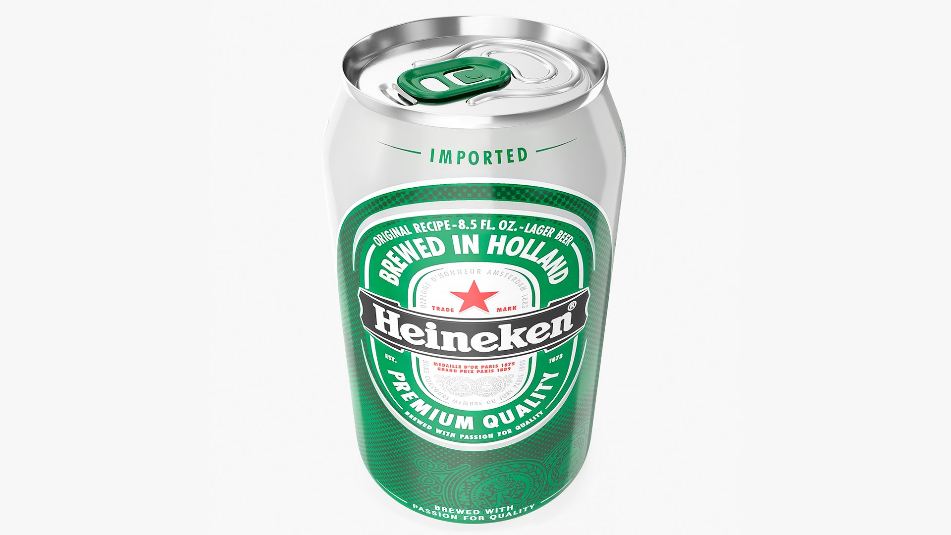 Heineken Beer Can 3D model preview
