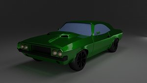3D model dodge challenger 1970