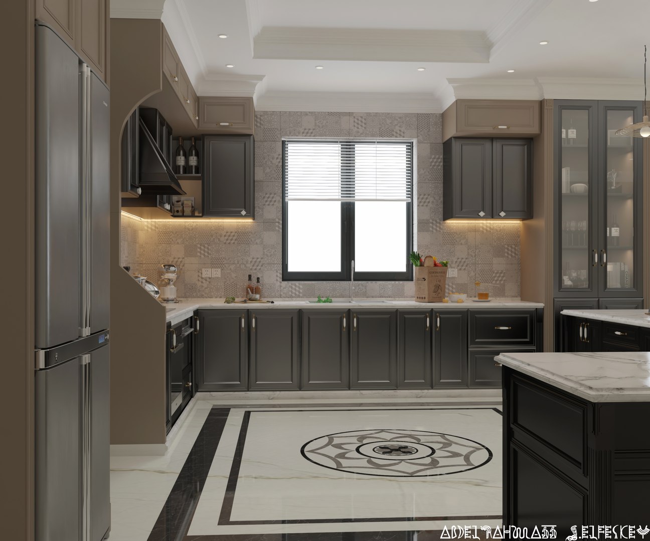 3D Kitchen And Living Room Interior Design Model TurboSquid 2009331