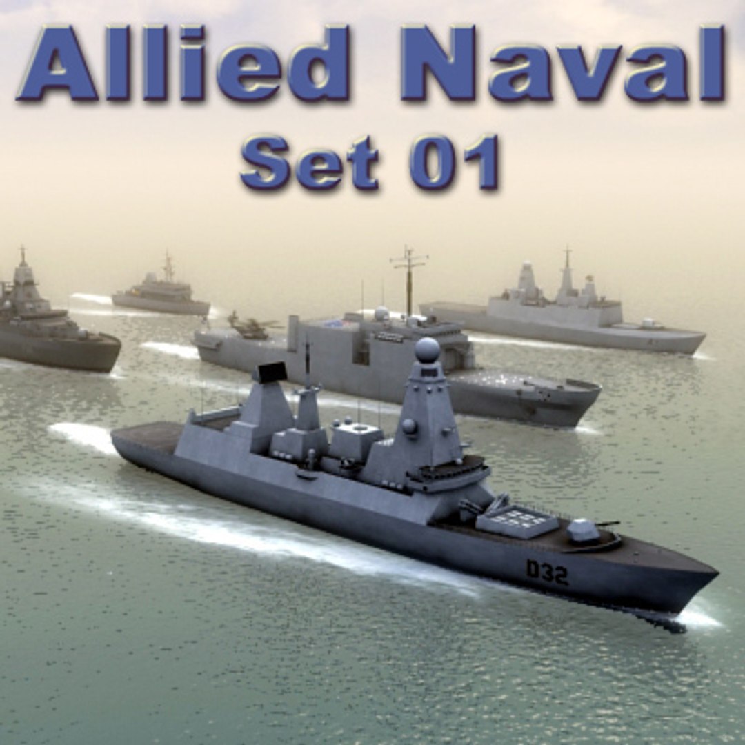 Nato Naval Ships Destroyers 3d Model