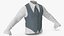 Camicia maniche a lanterna con gilet