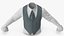 Camicia maniche a lanterna con gilet