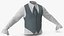 Camicia maniche a lanterna con gilet