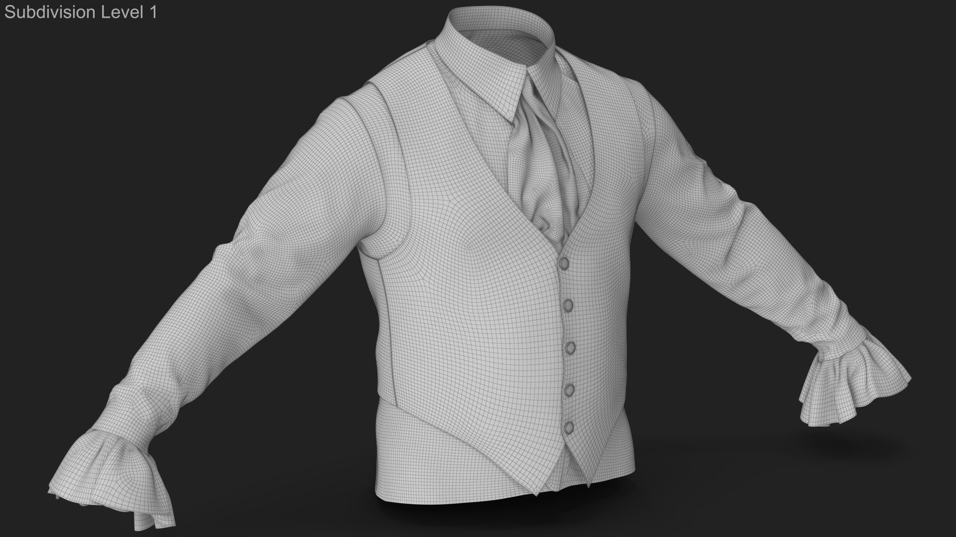 Lantern Sleeves Shirt with Vest 3D model https://p.turbosquid.com/ts-thumb/ZJ/PR7610/fo/wireframe_01/jpg/1660284563/1920x1080/fit_q87/59f9845b313fbc65c53188e39c177f014a0cbdd4/wireframe_01.jpg