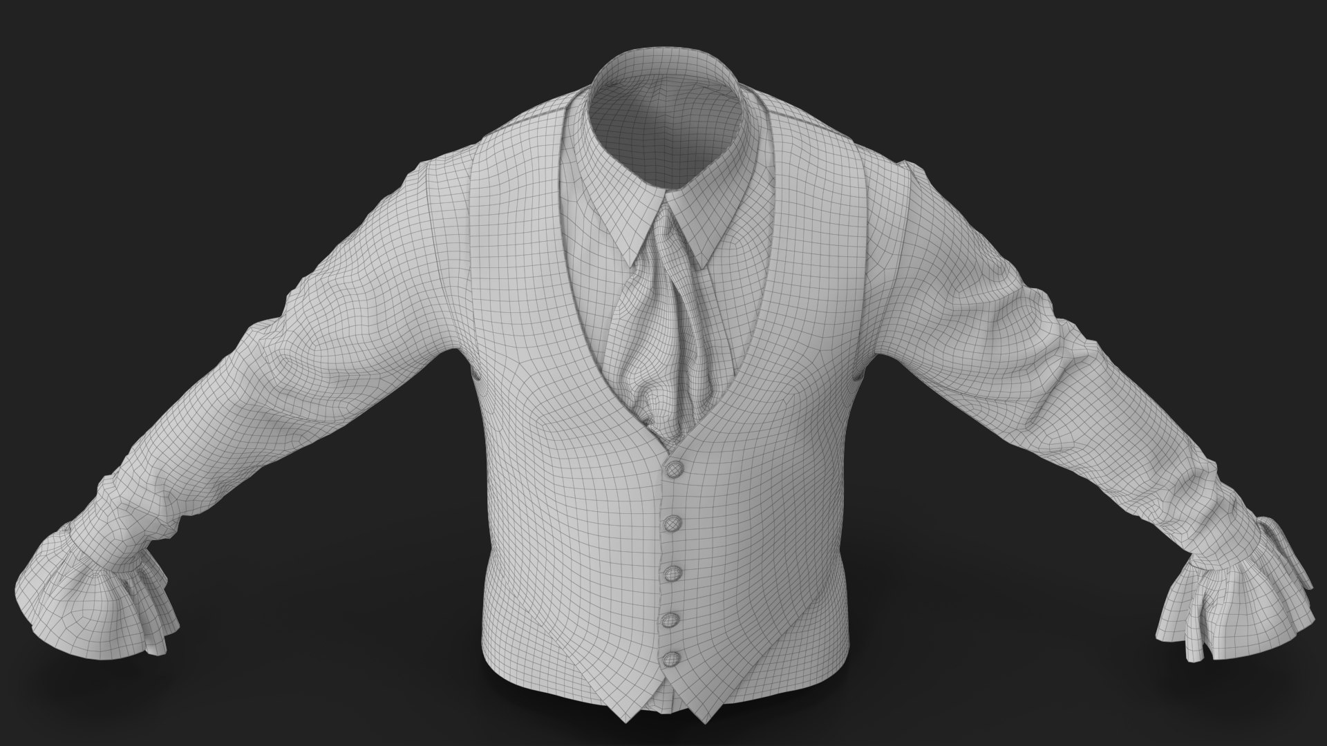 Lantern Sleeves Shirt with Vest 3D model https://p.turbosquid.com/ts-thumb/ZJ/PR7610/if/wireframe_16/jpg/1660284573/1920x1080/fit_q87/8d95f06620cedd1504d227129a889e5c8cc6df47/wireframe_16.jpg