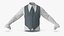 Camicia maniche a lanterna con gilet