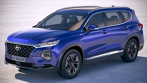 3D hyundai santafe 2019 model