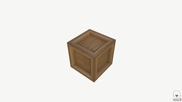 3D wooden box model - TurboSquid 1665301