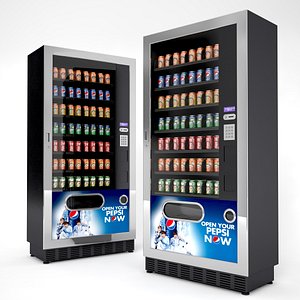 3d beverage vending machines model