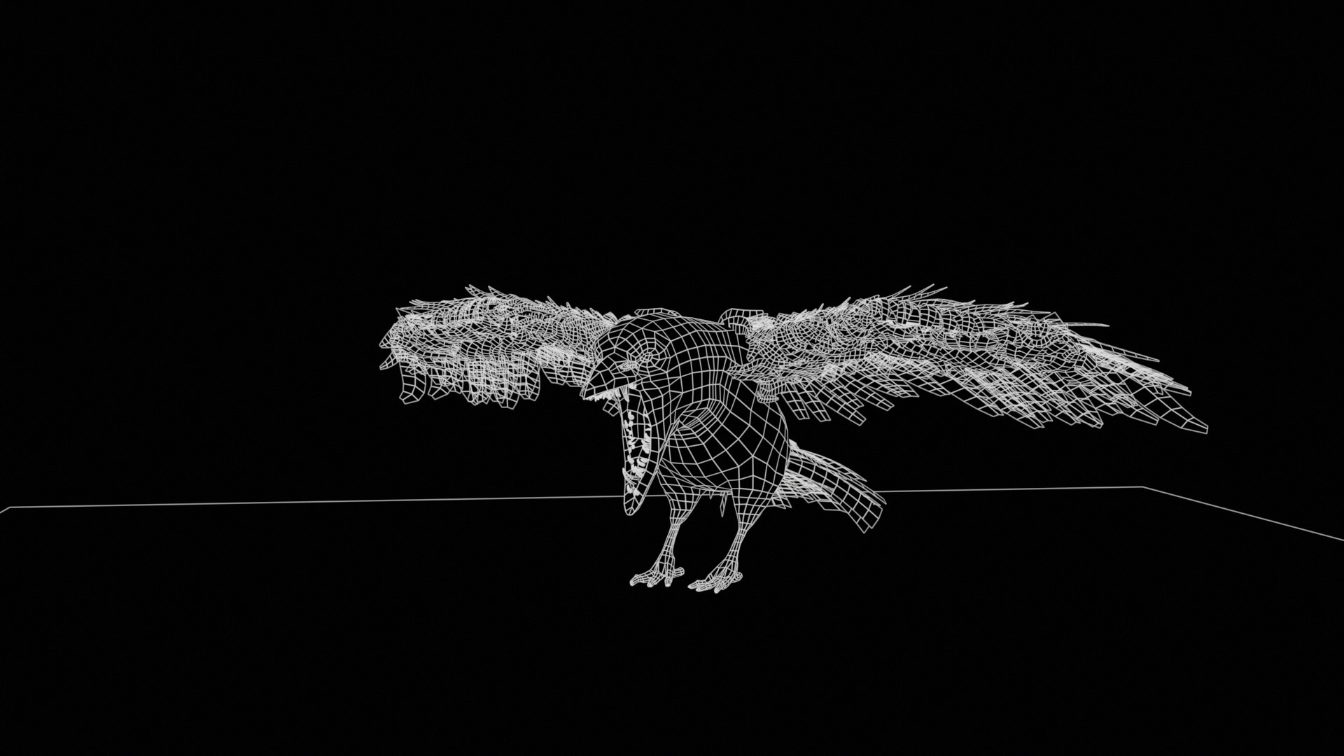 Zombie Raven - Undead Crow 3D Model - TurboSquid 2640953