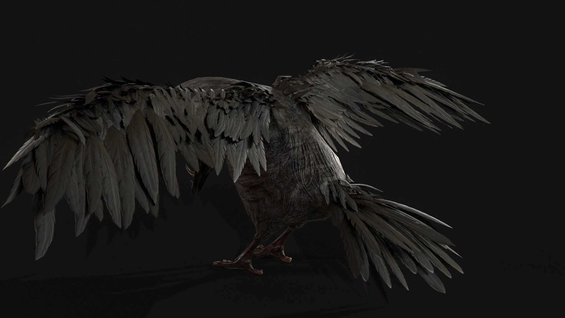 Zombie Raven - Undead Crow 3D Model - TurboSquid 2640953