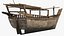 Traditional Wooden Dhow Boat Old Used