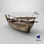 Traditional Wooden Dhow Boat Old Used