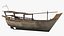 Traditional Wooden Dhow Boat Old Used