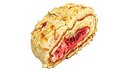 Roll cake with cream filling piece