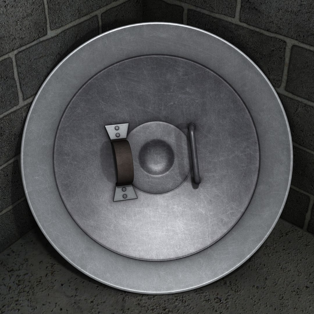 Black Iron Shield 3d Obj
